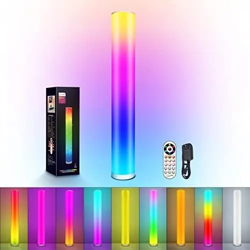 

Pack Corner Floor Lamp,RGB Marvelous/APP Standing/Smart Music Sync Color Changing LED Lights Bedroom Colorful Atmosphere Decorat