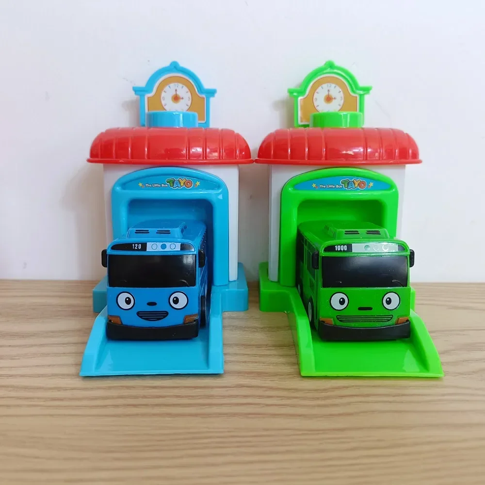 4 шт./компл. Tayo маленький автобус детский миниатюрный Lwcak гараж этот выброс