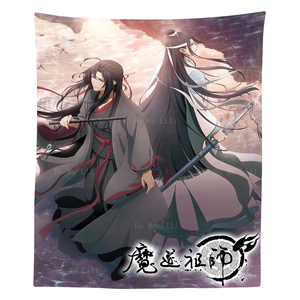 

Anime Characters Wei Wuxian And Blue Forget Machine Tapestry By Ho Me Lili For Livingroom Decor
