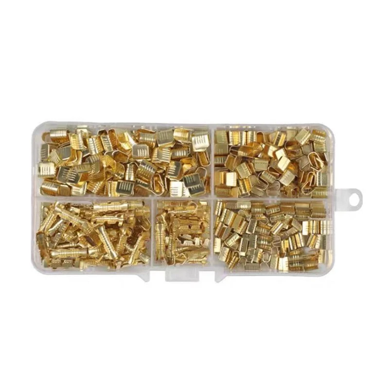 

JHD-500Pcs U-образная медная кольцевая клемма комплект для обжима неизолированный ассортимент кабельных проводов лопатка Электрический стыков...