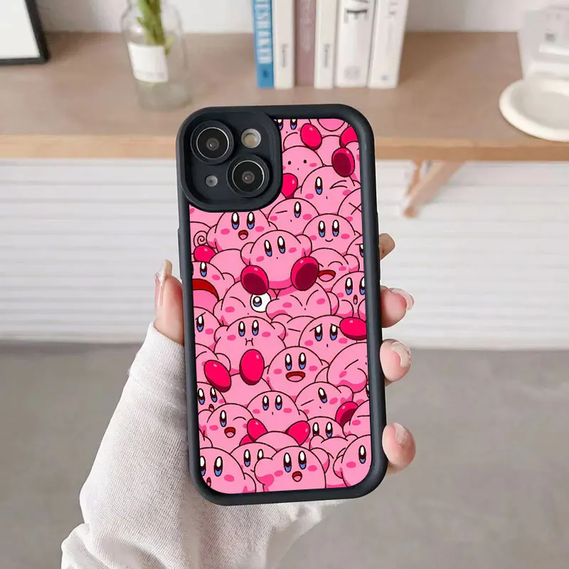 Game Stars K-Kirby Soft Silicone Phone Case For Apple iPhone 12 13 Mini 11 14 15 16 Pro Max 7 8 Plus