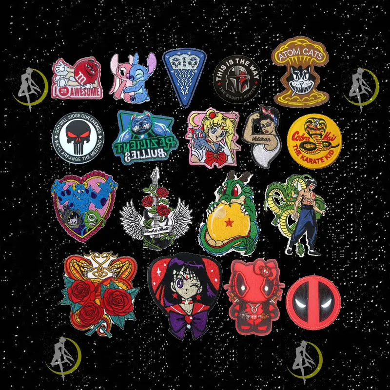 

UFO LOGO Patches for Clothing термонаклейки на одежду значки Patch Thermocollant Hippie Embroidery iron on patches for clothes