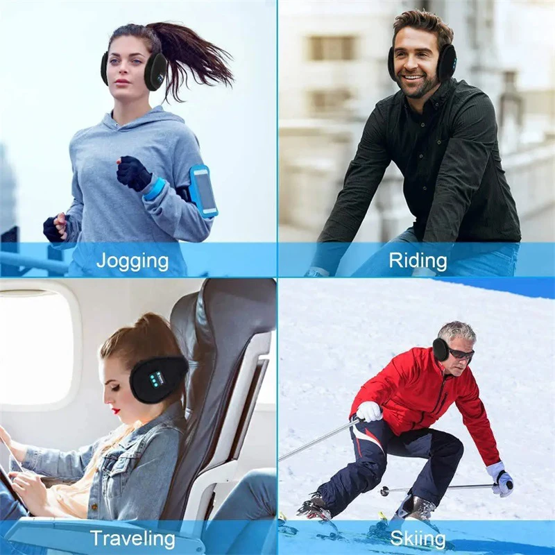 Беспроводные регулируемые наушники Bluetooth наушники зимние наушники Повседневные шапки спортивные велосипедные теплые наушники мужские женские музыкальные наушники (art.: 3920c81ec8ada) - 3920c81ec8ada