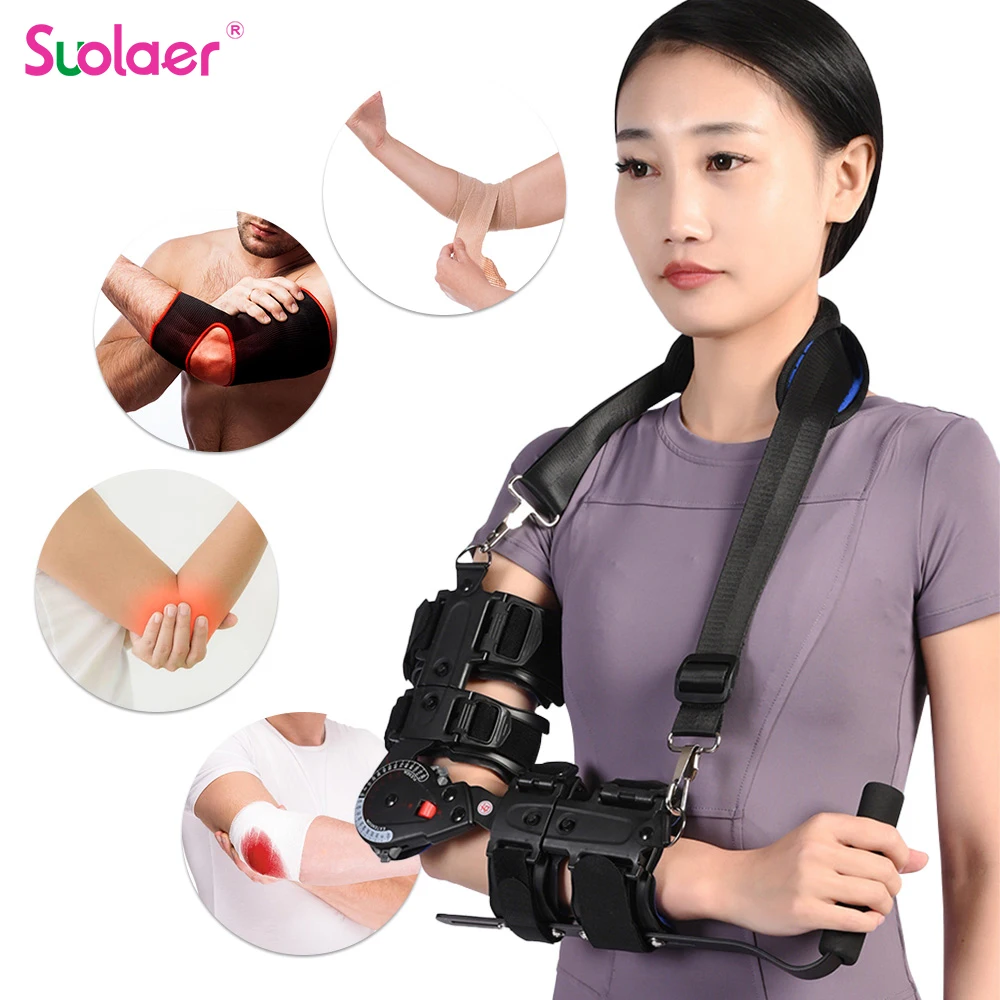 

Adjustable Upper Limb Support Brace Protector Forearm Fracture Fixation Elbow Joint Orthosis Corrector Pain Relief Elbow Support