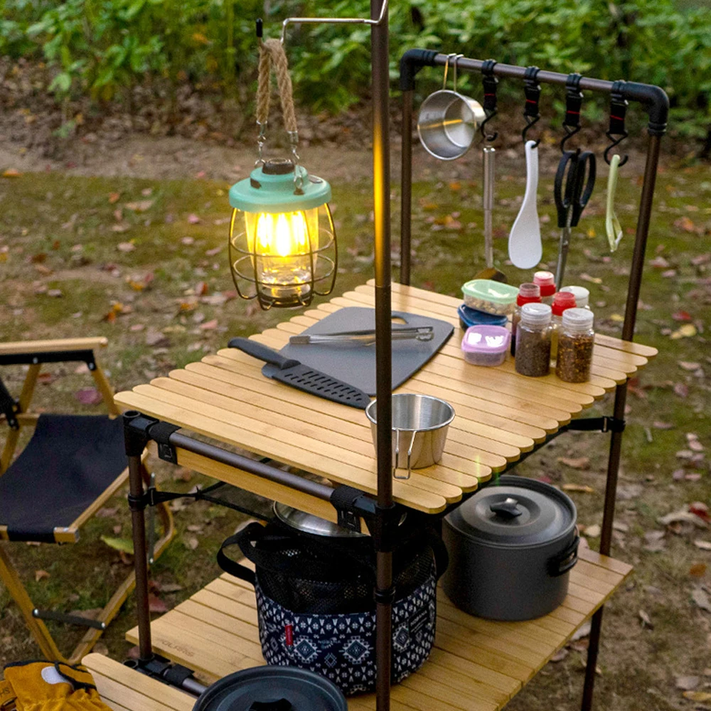 

Portable Camping Aluminum Alloy Table Multifunctional Outdoor Splicable Detachable Table Picnic Fishing Barbecue Table