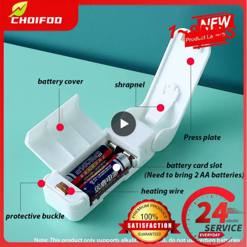 

1~8PCS Mini Heat Bag Sealing Machine Package Sealer Bags Thermal Plastic Food Bag Closure Portable Sealer Packing Kitchen