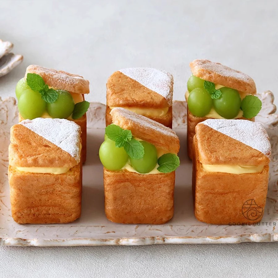 6-полая мини-тост квадратной формы из углеродистой стали форма для торта