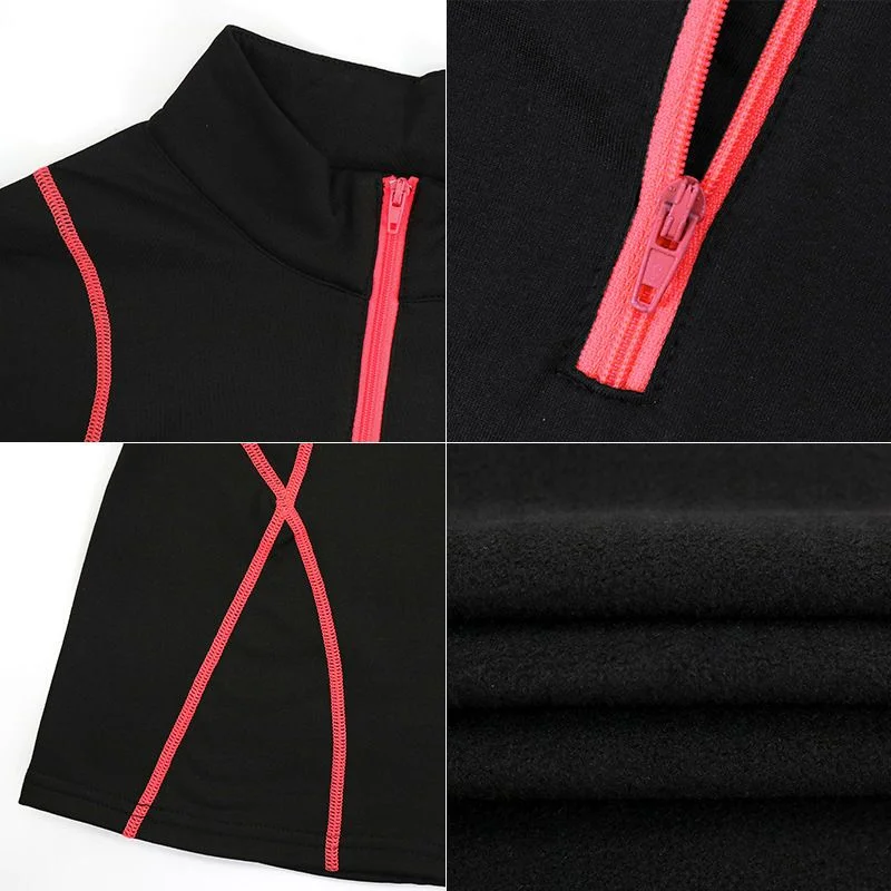 2022 New Autumn Winter Women Yoga Long Sleeve Sport Top Gym Running Training Half Turtleneck Shirts Fleece Sportswear Breathable