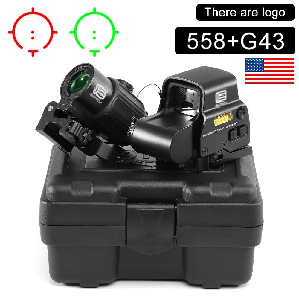 

Увеличительное стекло G43 Sight 558 G33 для страйкбола 3X G33 с переключателем на сторону, быстросъемное крепление QD для охоты, черное, нанесение, кра...