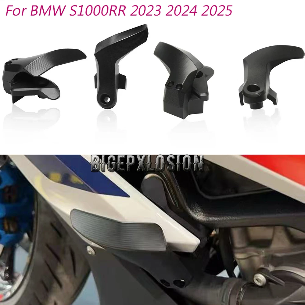 Фото Для BMW S1000RR 2023-2024 новый мотоцикл защита от падения Crash Pad рама слайдер защита от столкновений №1