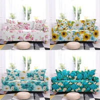 1234 seater flower flora print elastic sofa cover universal stretch sofa slipcovers for living room couch cover sofa decor