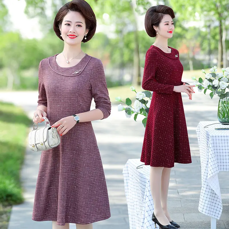 

Woman O-neck Shirt Loose Dresses Female Linen Cotton Clothing Spring Casual Vintage Oversize Midi Length Dresses Vestidos G94