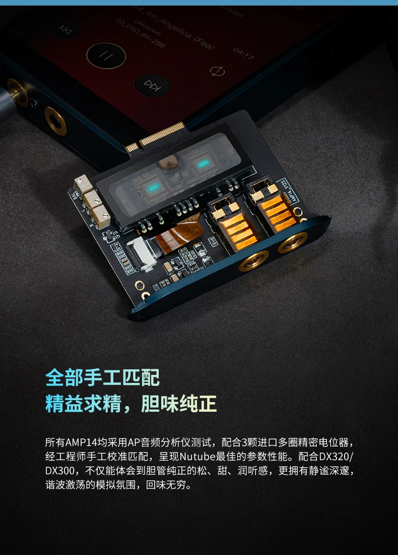 HIFI Ibasso AMP14 vacuum tube amp card 4.4 output suitable for DX300 DX320 module player