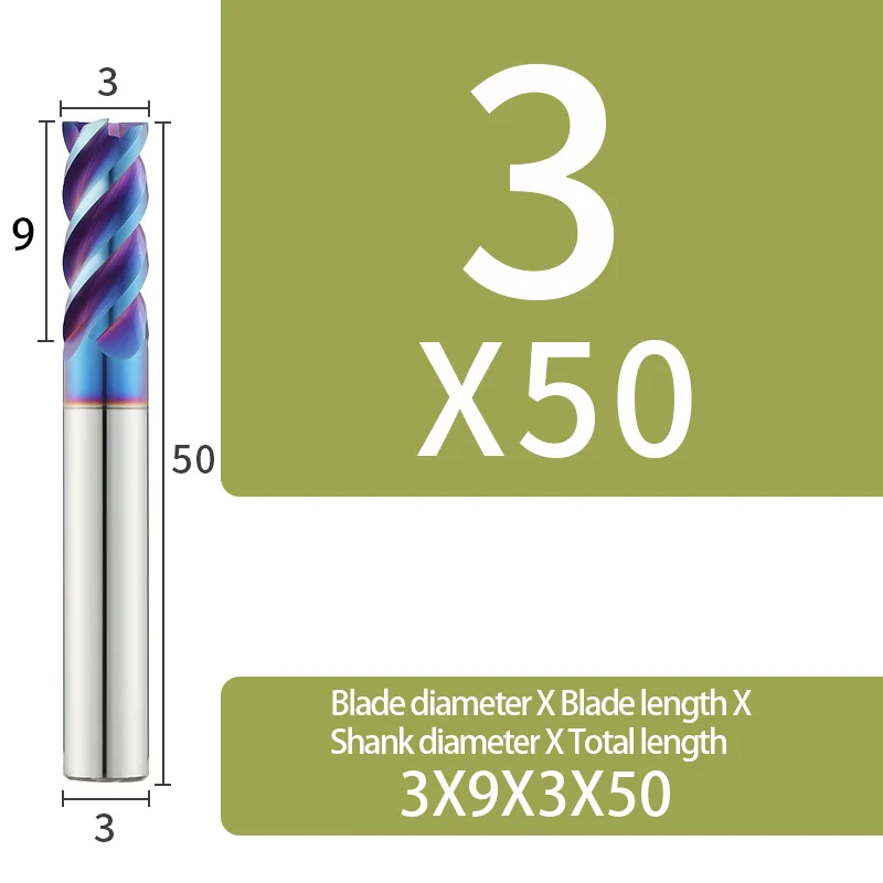 

Твердосплавная концевая фреза Chowmaster HRC65 1 2 3 4 5 6 8 10 12 14 16 18 20 мм 4 канавки Фреза для резки железа Концевые фрезы с ЧПУ