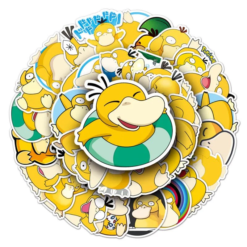 

50 листов Аниме Покемон кавайная Пикачу водостойкие съемные граффити наклейки детская игрушка декор комнаты милые предметы