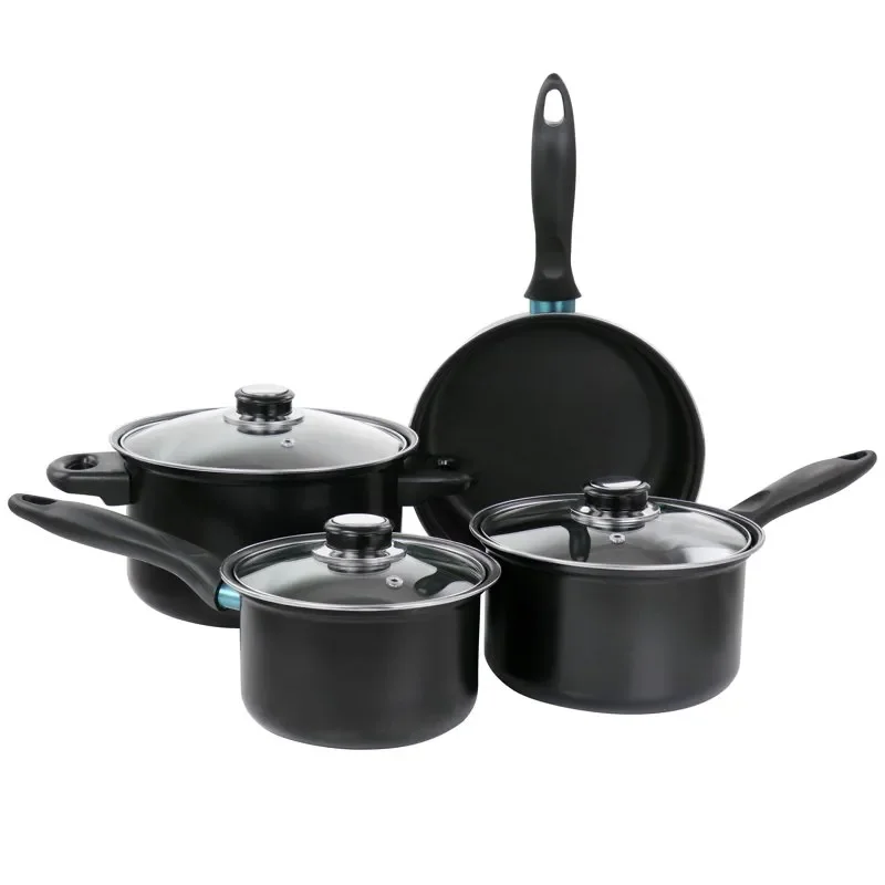 

Newton 7 Piece Carbon Steel Cookware Set in Black