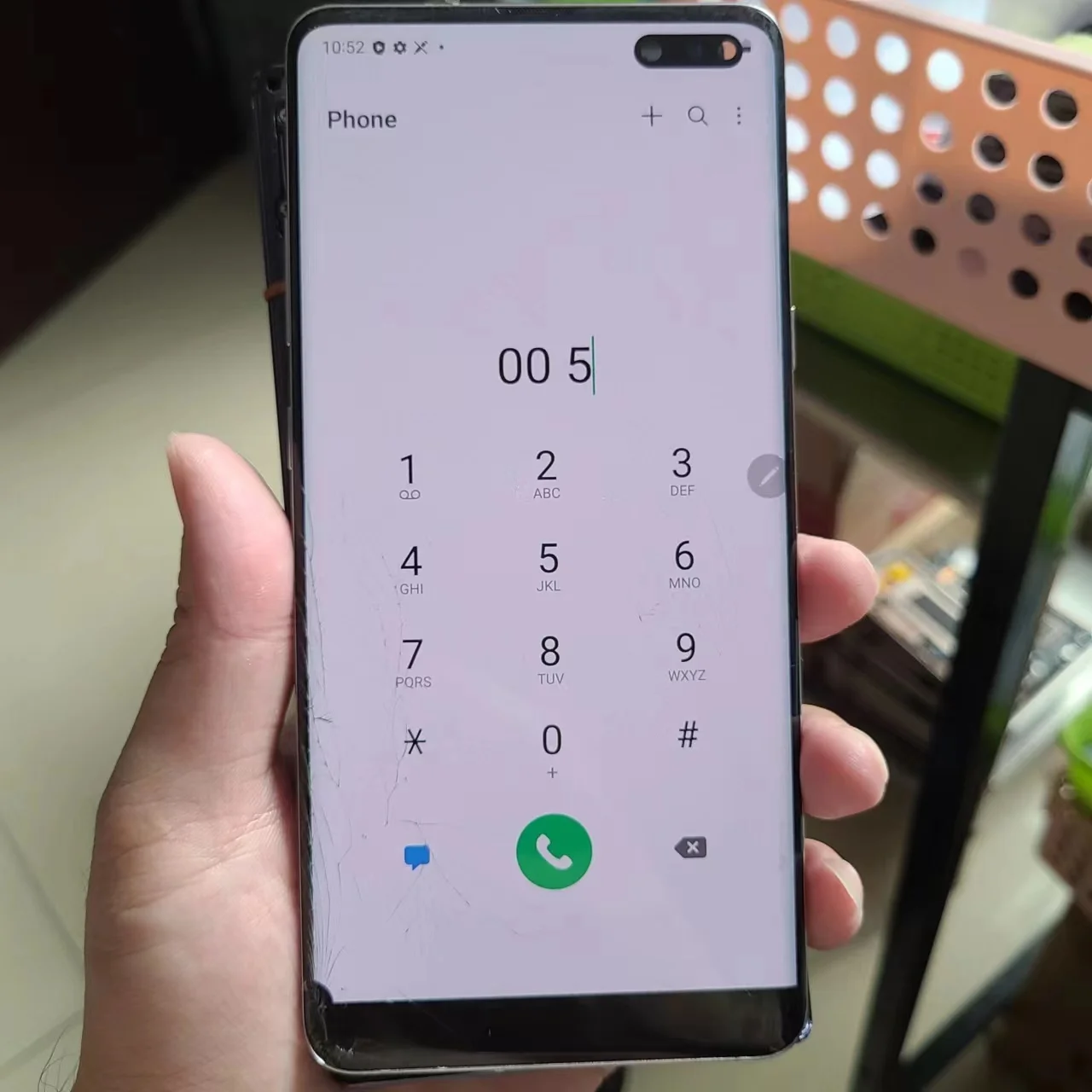 

Repair Edge Screen Separete Glass Practice Lcd For Samsung 6.7'' Galaxy S10 5G G977 G977F G977U Broken Glass Touch OK DOT LINE