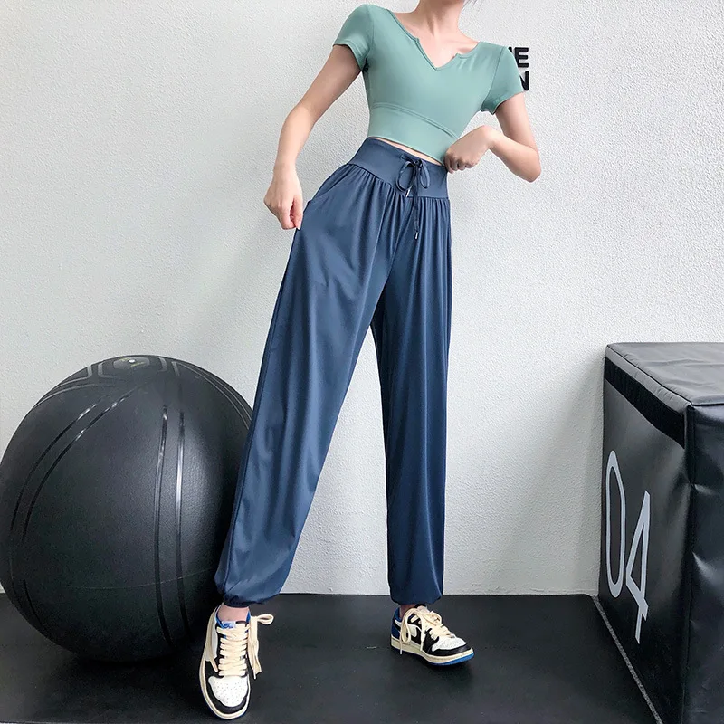 Women Pants Casual Trousers Running Sport Joggers Quick Dry Gym Fitness Sweatpants With Pockets Pants Female Bottoms Clothing