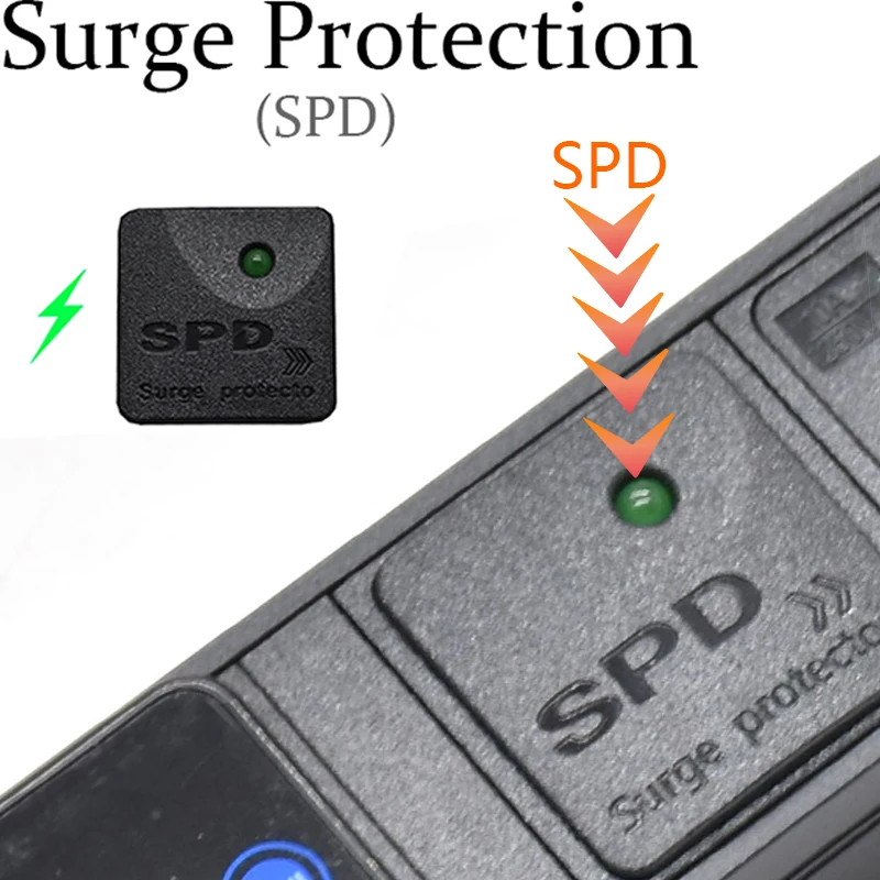 Удлинитель с защитой от перенапряжения Цифровой амперметр Мощность Энергия