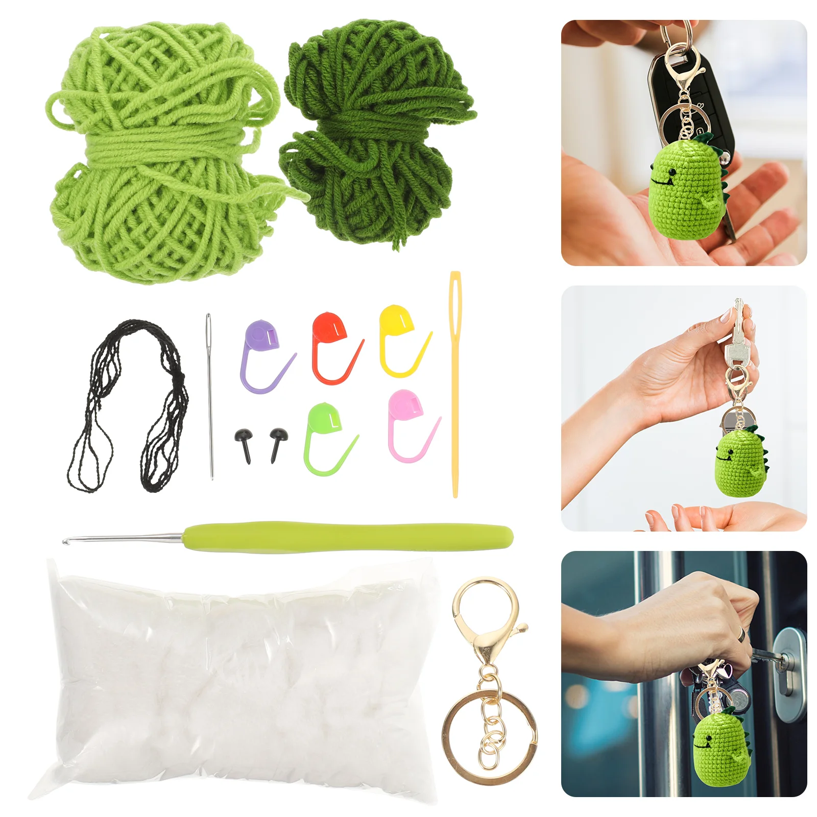 Комплекты для вязания крючком ключей взрослых украшения тканый кулон начинающих