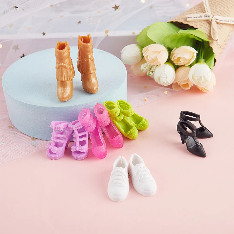 

5Pairs Doll Shoes For Monster Doll High Heel Shoes 29cm Dolls Accessories Toy