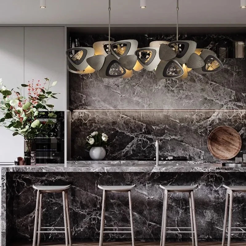 Новинка современная лампа для столовой гостиной креативная длинная Подвесная