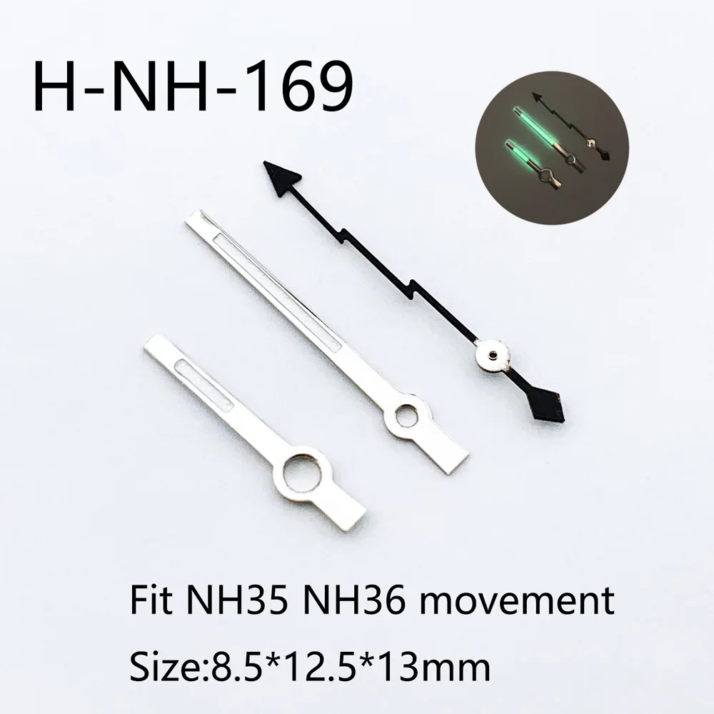 Watch Accessories Watch Pointer NH35 Hands Pointer Green/Blue Luminous Suitable For NH35/NH36 Movement