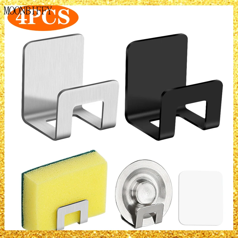 

Kitchen Stainless Steel Sponges Racks Holder Self Adhesive Sink Drain Drying Rack Sponges Organizer Kitchen Sink Accessories