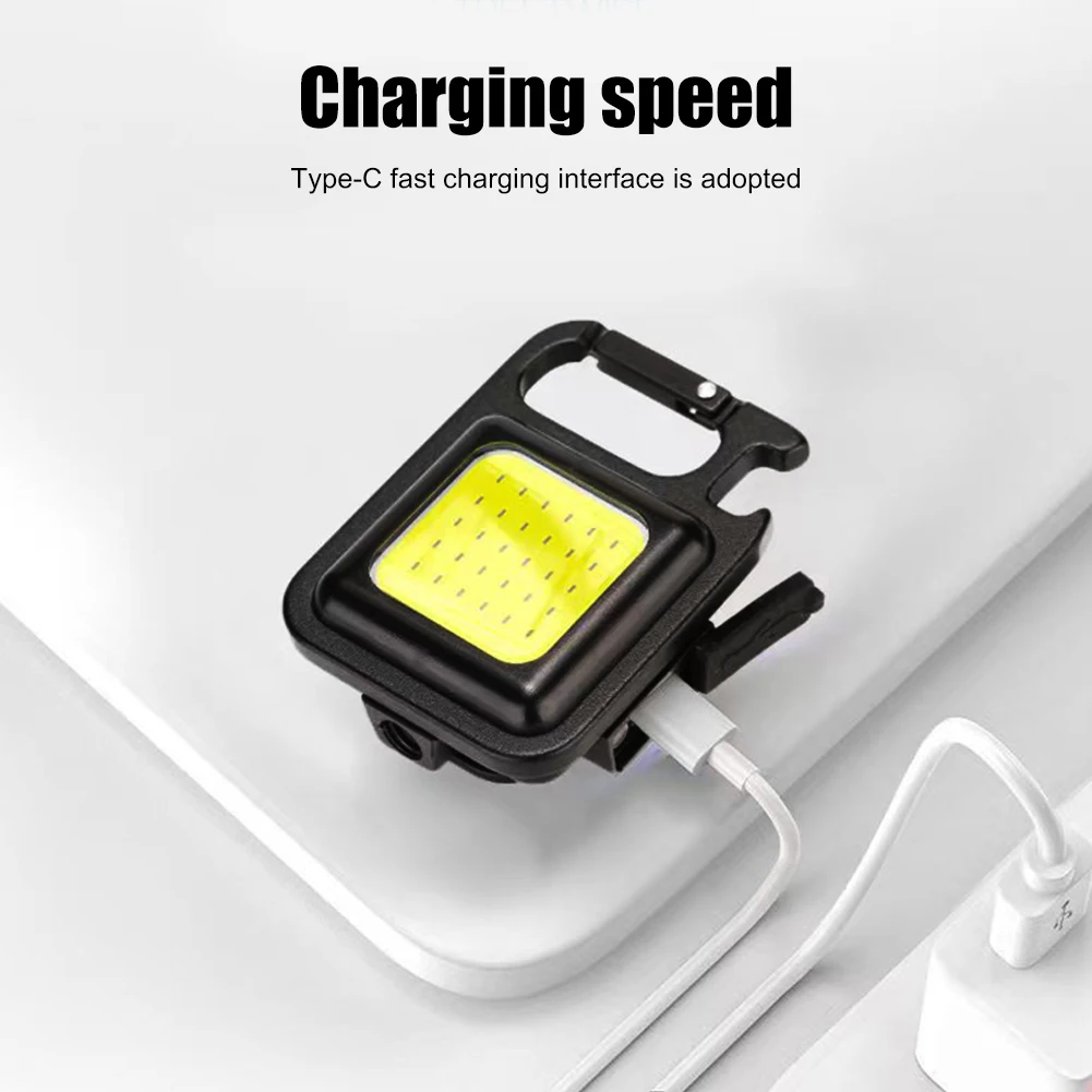 

Мощные аварийные лампы, портативный USB Перезаряжаемый светодиодный светильник, открывалка для бутылок, водонепроницаемый 400 лм, 4 светильни...