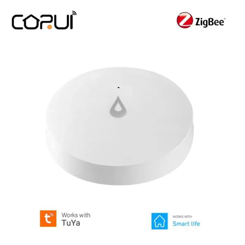 

Смарт-датчик утечки воды CORUI Tuya Zigbee, детектор утечки воды в резервуаре, с сигнализацией, удаленный мониторинг