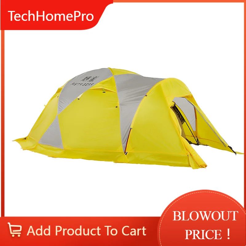 Фото Палатка TechHPASTA GEAR Armour 3 для активного отдыха, походов, кемпинга, альпинизма, для трех человек, всесезонная, с снегозащитной юбкой, защита от ветра и дождя №1