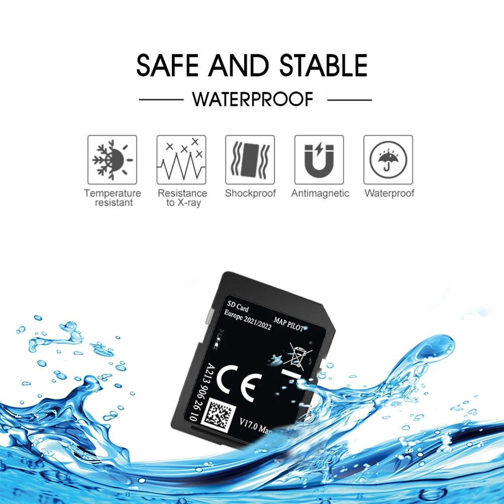 NEW 2021 V17 FOR Mercedes Garmin Map SAT NAV SD CARD A2139062610 NTG5 Full Version