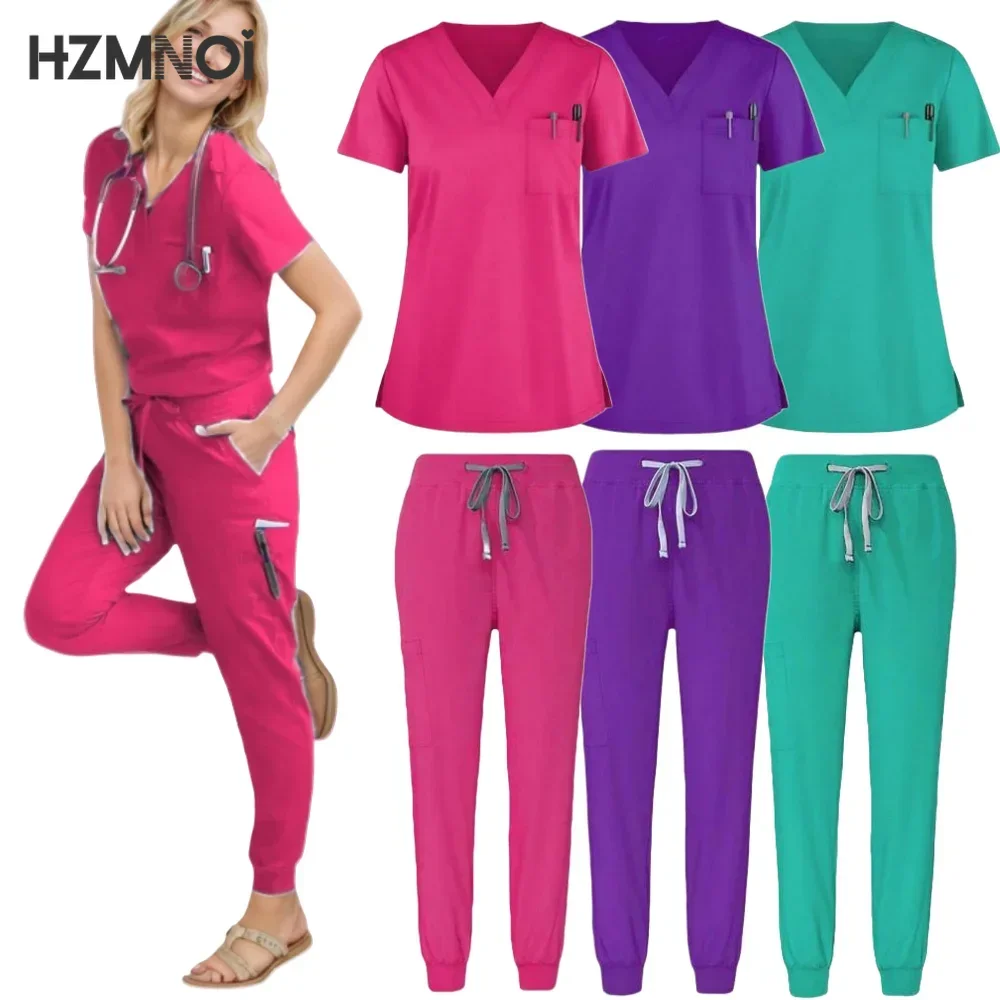 Женский скрабы набор медицинская футболка аптека женский модный комбинезон для