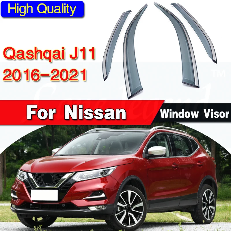 

Side Window Deflector For Nissan Qashqai J11 2016 2017 2018 2019 2020 2021 Smoke Window Shields Window Visor Sun Rain Visor