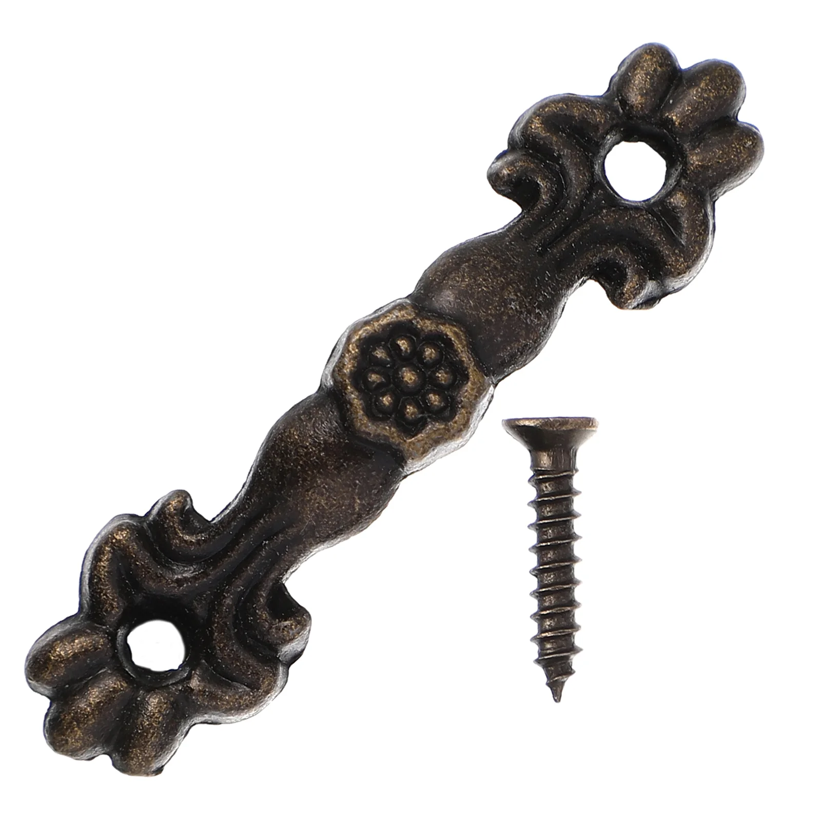 

Handle Drawer Knob Handlesvintage Cupboard Knobscabinet Dresser Wardrobe Retrobrassribbed Kitchen Bronze Door Rustic