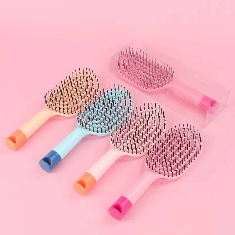 

1pcs Wide Teeth Air Cushion Combs Women Scalp Massage Comb Hair Brush Hollowing Out Home Salon Quick Dry Styling Comb
