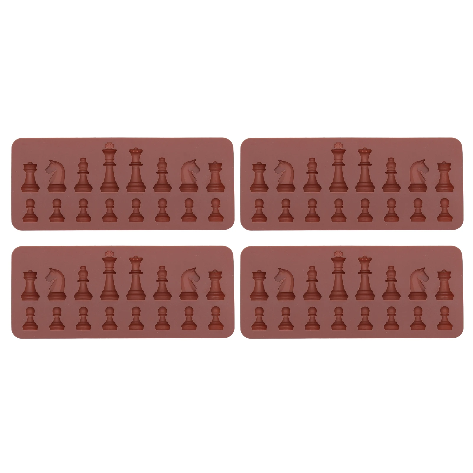 

4PCS Chess Shape Silicone Mold Chocolate Cake Mold for DIY Making Baking Supplies