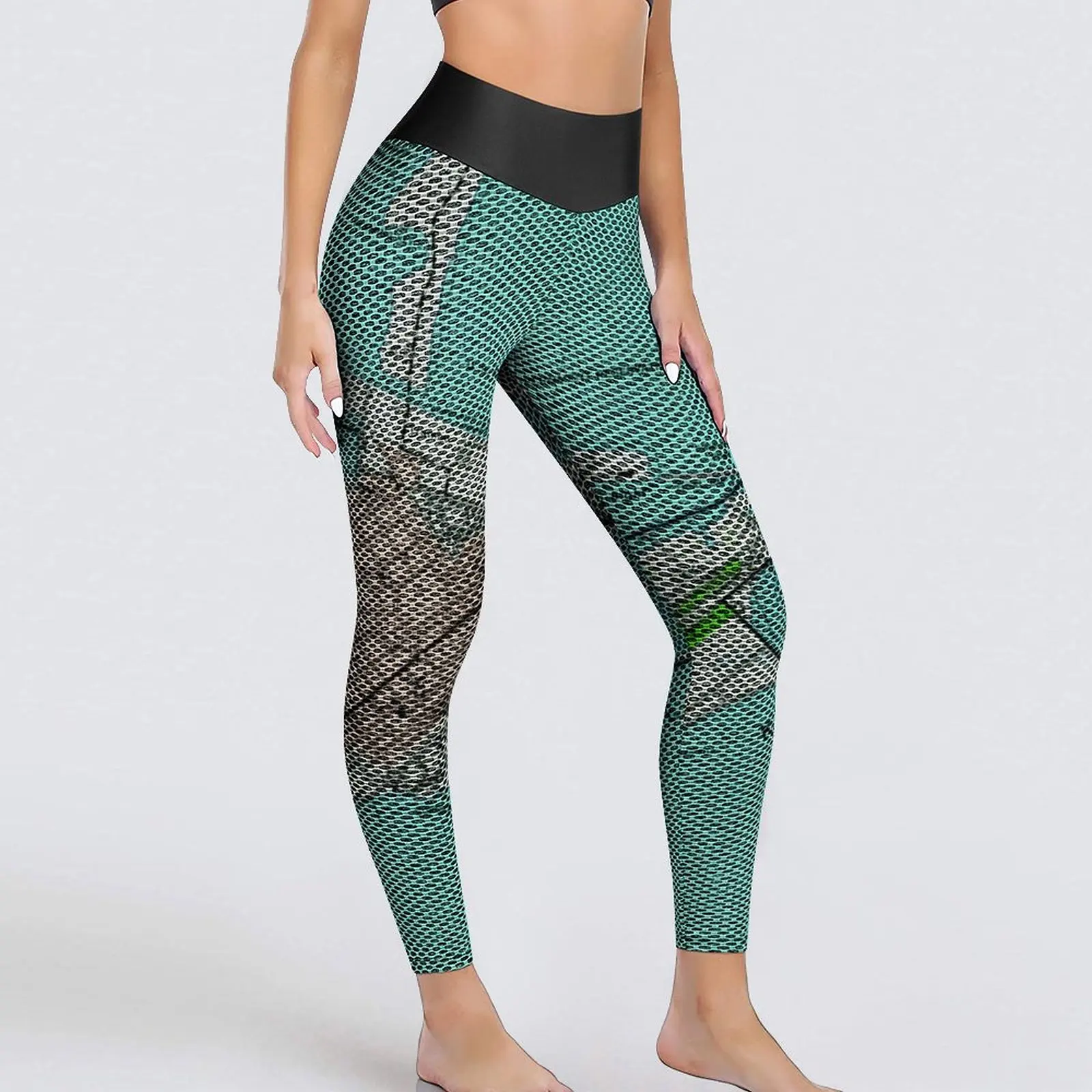 

Vintage Map Print Leggings Key West Florida Gym Yoga Pants Push Up Stretchy Sports Tights Lady Funny Leggins