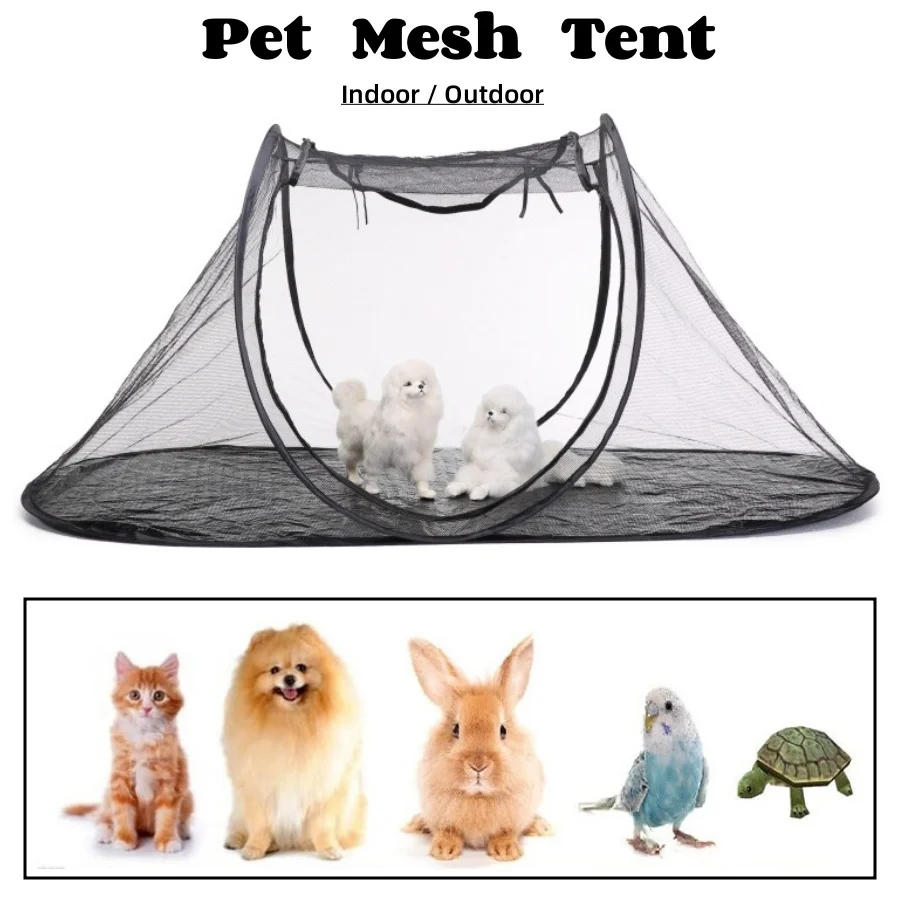 

Cats Dogs House Portable Folding Pet Tent Pet Cage For Cat Playpen Puppy Kennel Easy Operation Outdoor Indoor Fence Dogs House
