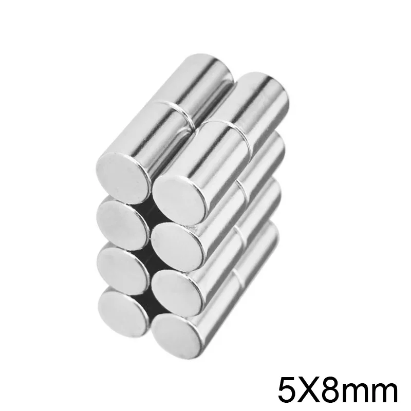 5x8 Сильный дисковый магнит Неодимовые магниты 5 мм x 8 Поиск Маленький Маленькие