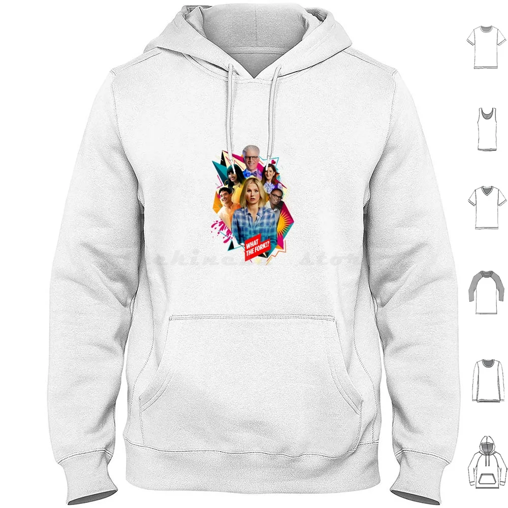 

Nice Place Hoodie cotton Long Sleeve The Good Place Good Place Eleanor Shellstrop Michael Chidi Eleanor Kristen Bell Ted