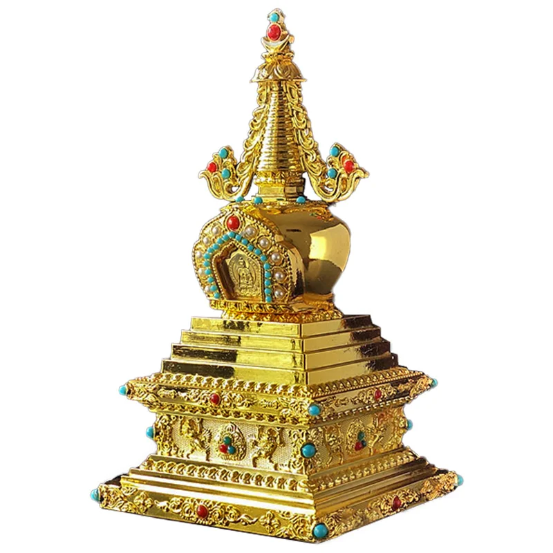 Статуя пагоды Будды из сплава для медитации и духовного самочувствия в тибетском