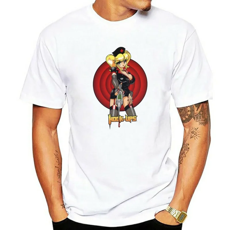 Vintage Hook Ups Skaterboard Sexy Anime Tee T Shirt Size S M L Xl 2Xl Diy Prited