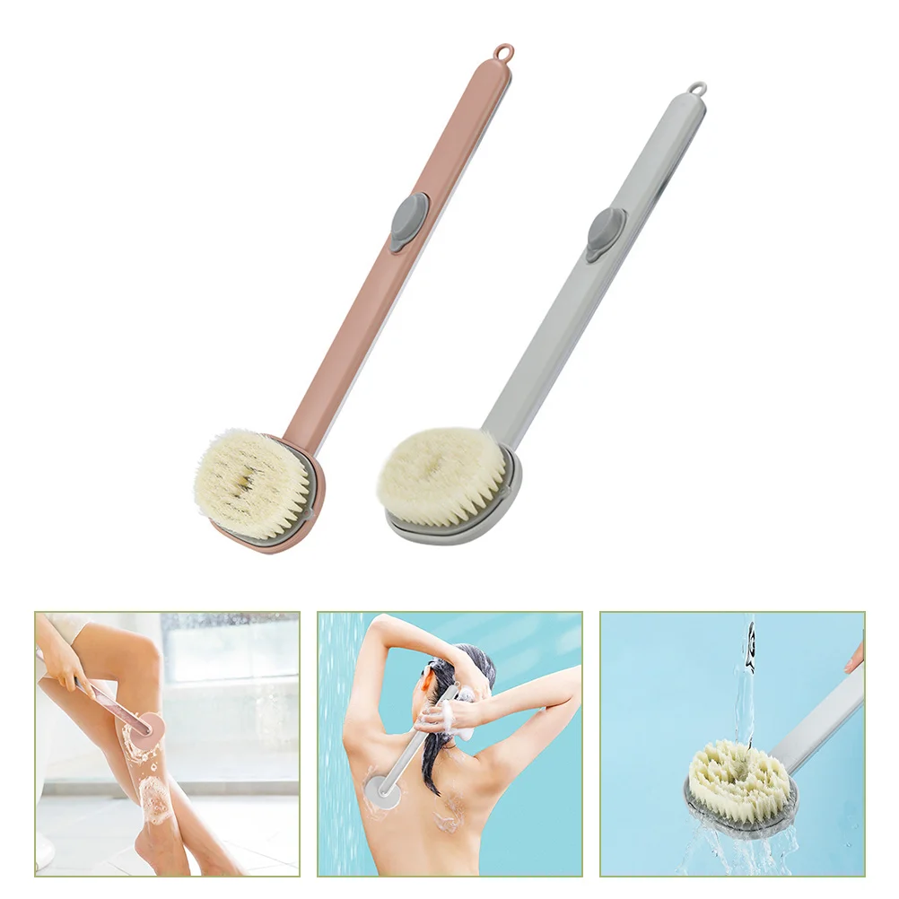 

Back Scrubbing Brush Long Handle Shower Washer Body Scrubbers Use Bathroom Accessory Products