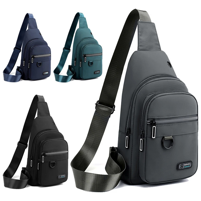 Нагрудная сумка для мужчин Удобный вместительный мессенджер на одно плечо