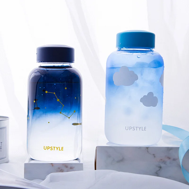 

Touch The Sky Constellation Gradient Glass Portable Drinking Bottle Sports Water Bottle My Bottle Kawaii Girl Beverage Bottles