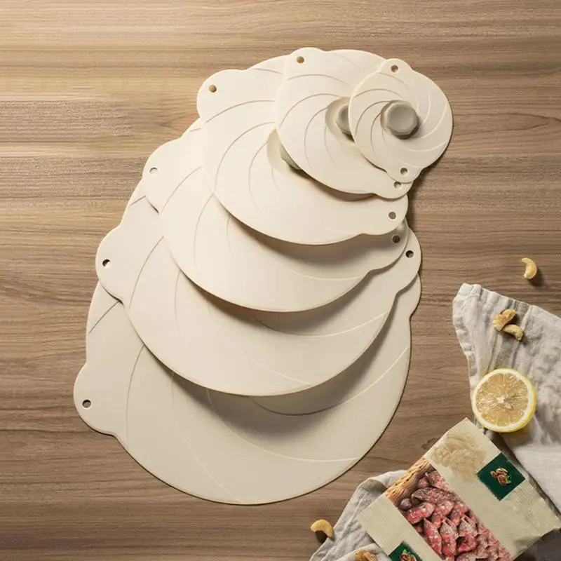 

Reusable Silicone Lids Expendable Lids Silicone Non Slip Covers 6 Sizes Reusable Silicone Lids For Soft Food Fresh Storage