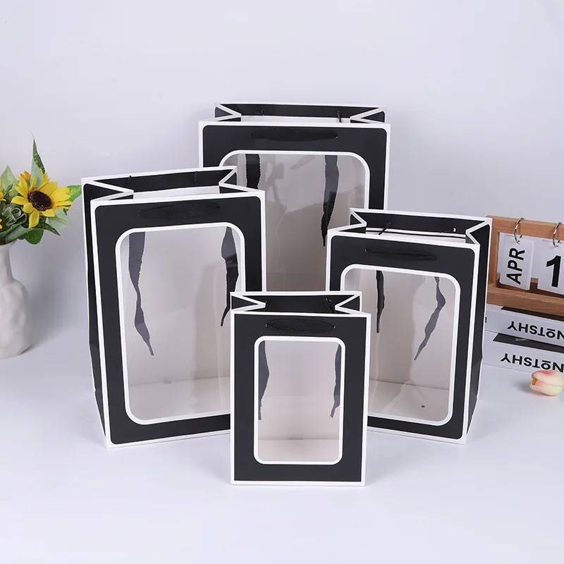 

Прозрачные подарочные пакеты Kraft Paper 10 шт.