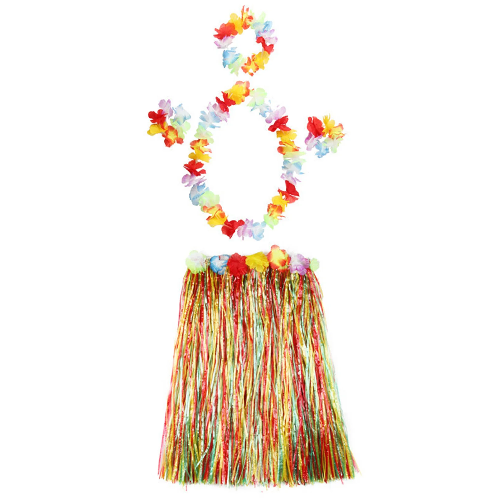 

Plastic Fiber Girl Hawaiian Hula Dress Flower Flamingo Pineapple Sunglasses Hawaiian Beach Tropical Birthday Party Wedding Suppl