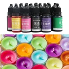 Жидкая краска для свечей, 10 мл, жидкие красители на масляной основе для ароматерапии, яркая свеча, высококонцентрированная